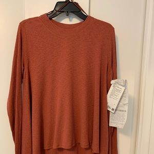Lululemon dance top new with tag color Rust